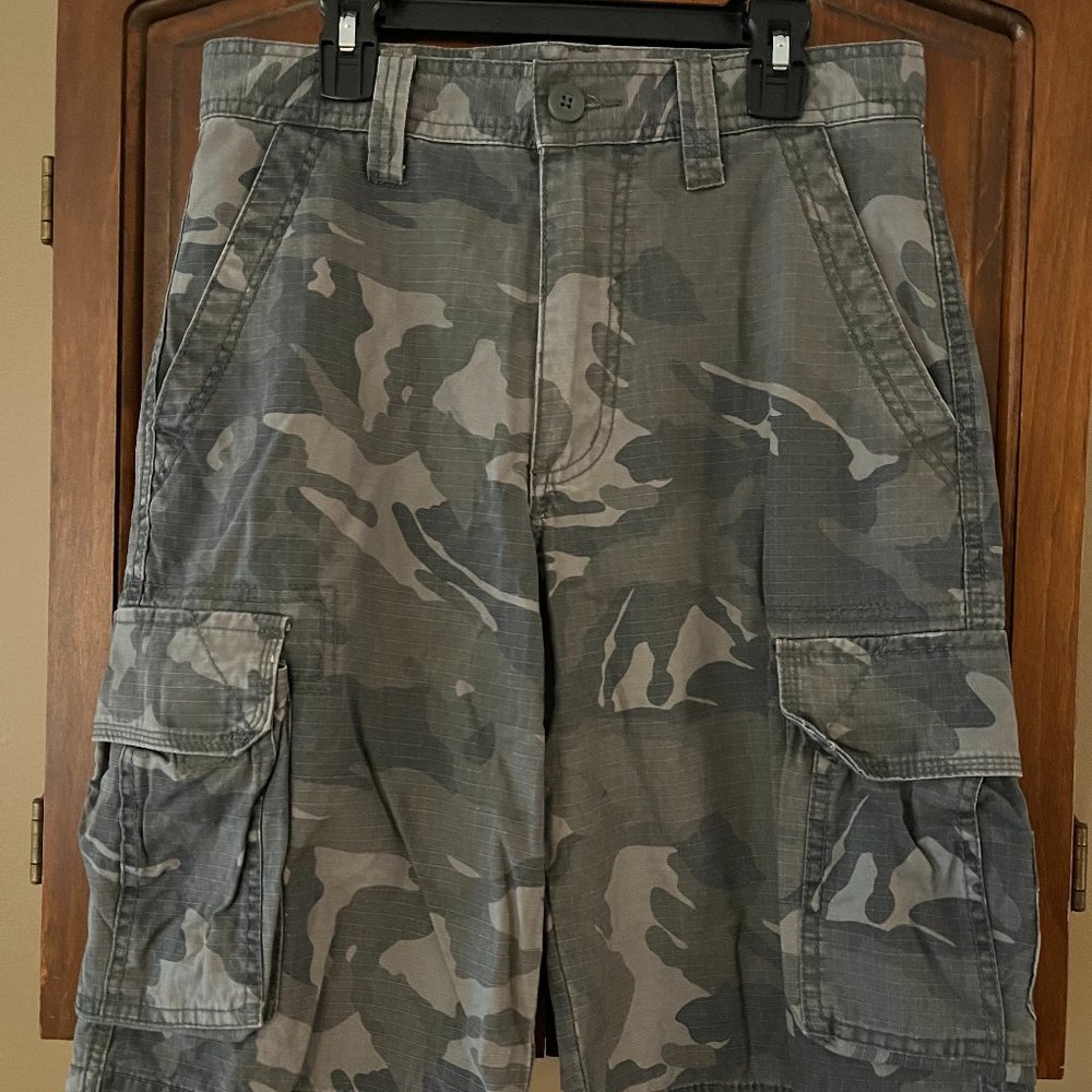 Camo cargo shorts